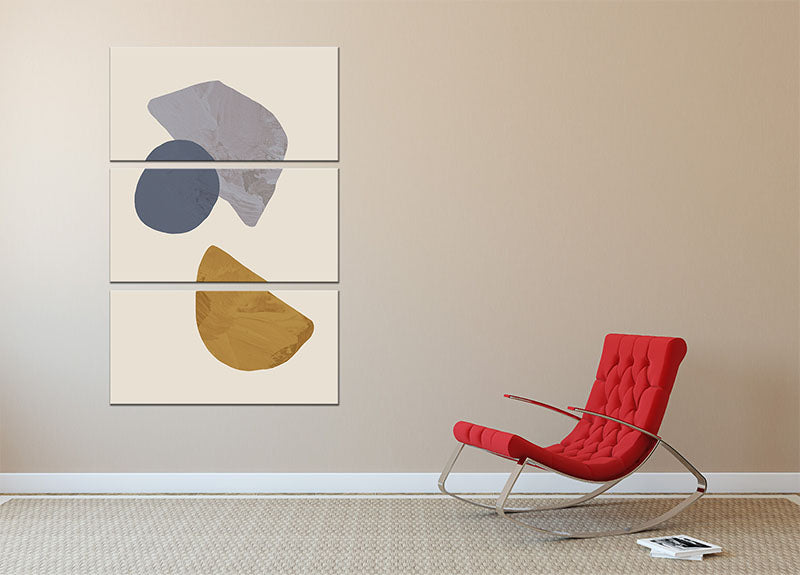 Falling Rocks 3 Split Panel Canvas Print - 1x - 2