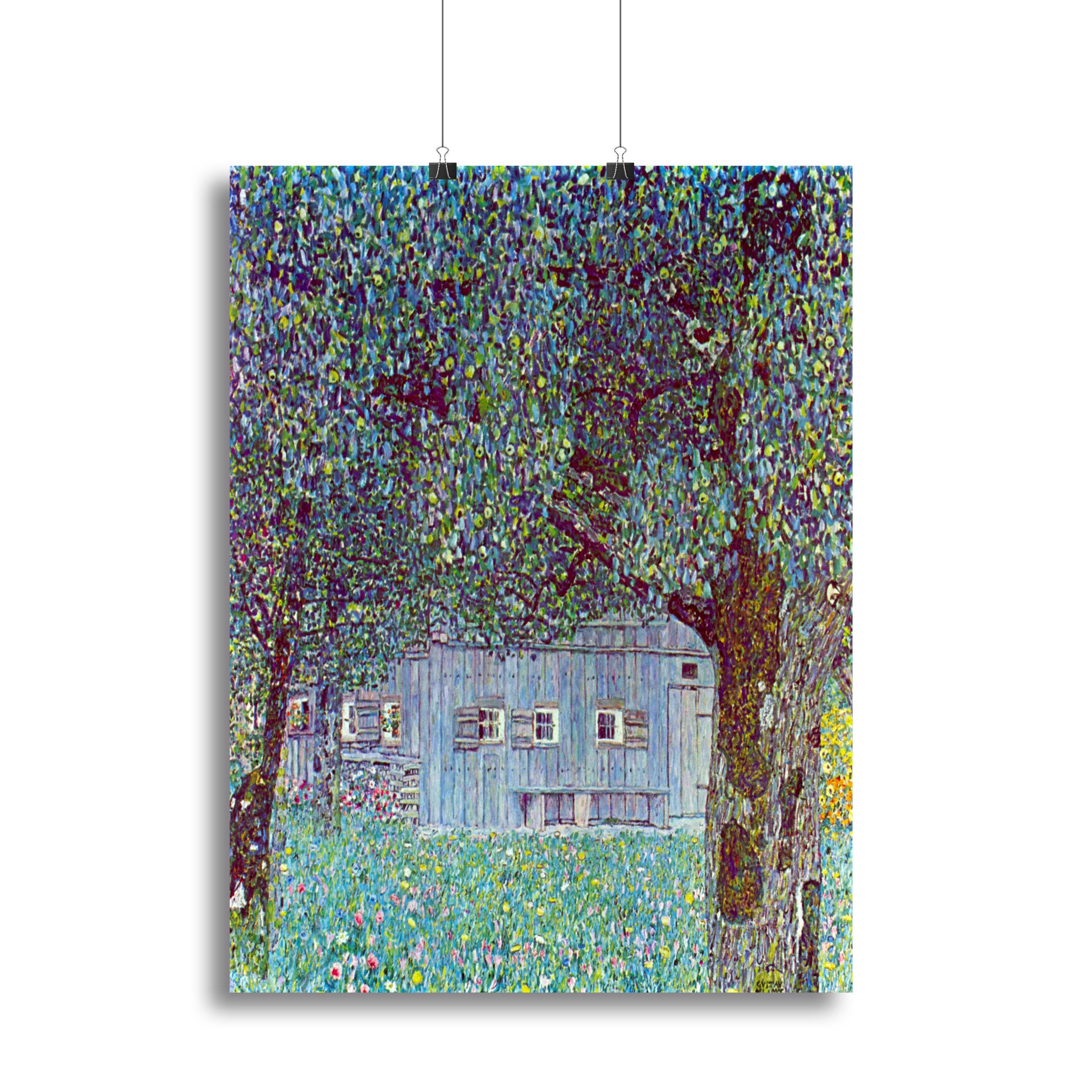 Farmhouse in Upper Austria by Klimt Poster - Unframed