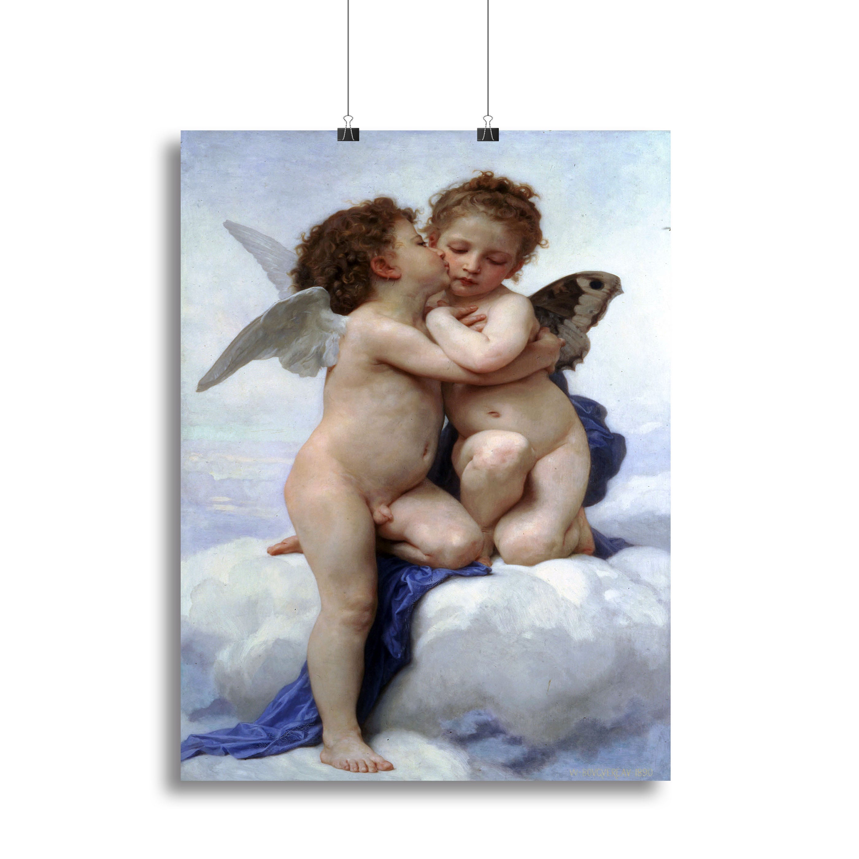First Kiss By Bouguereau Poster - Unframed