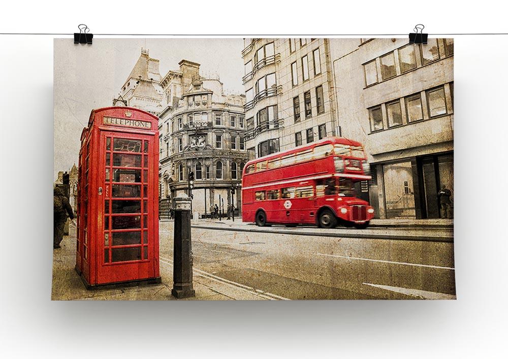 Fleet street vintage sepia Poster - Unframed