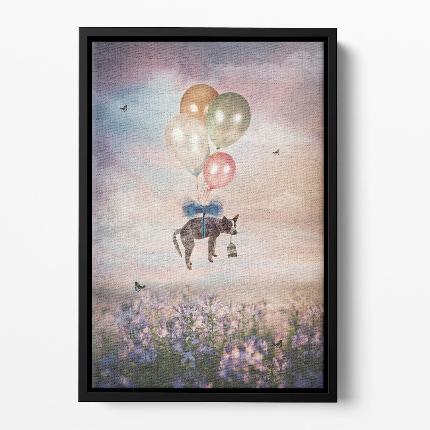 Floating Gift Dog Floating Framed Canvas - 1x - 2