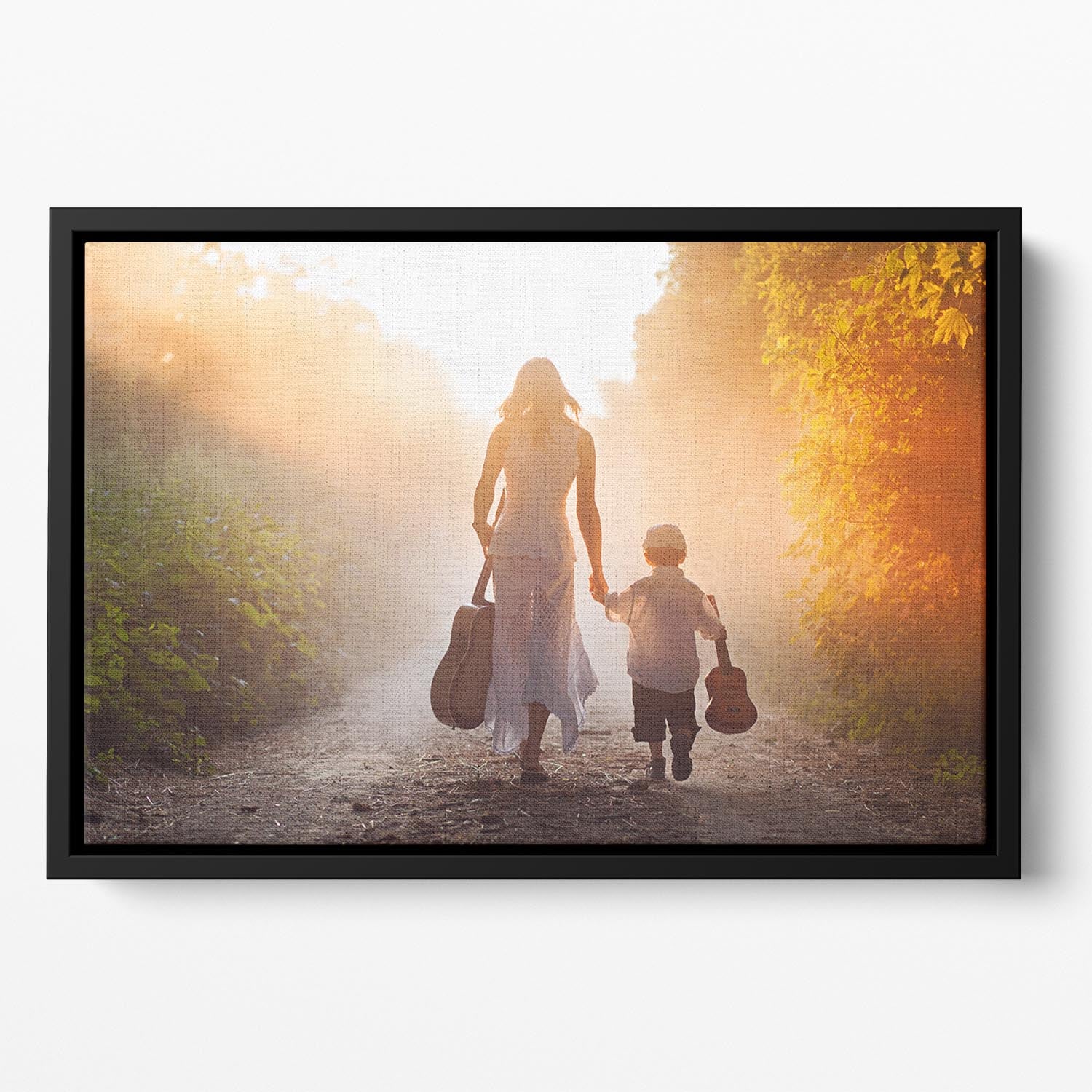 Forest musicians Floating Framed Canvas - 1x - 2