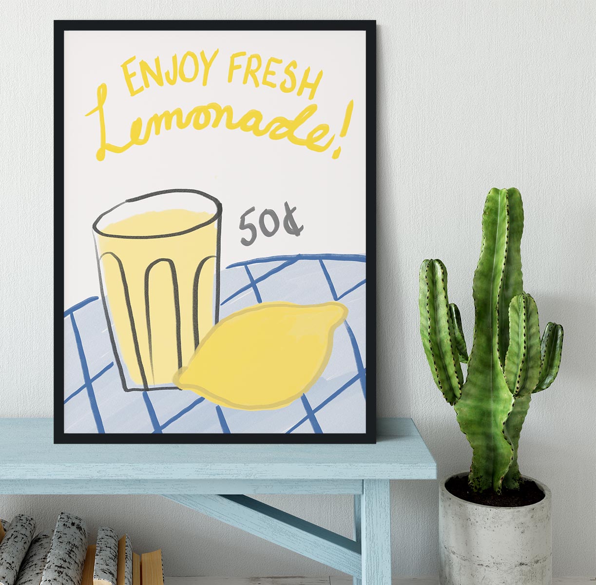 Fresh Lemonade Framed Print - Canvas Art Rocks - 2