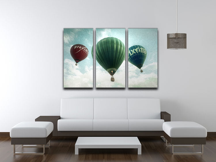 Full colour 3 Split Panel Canvas Print - 1x - 3