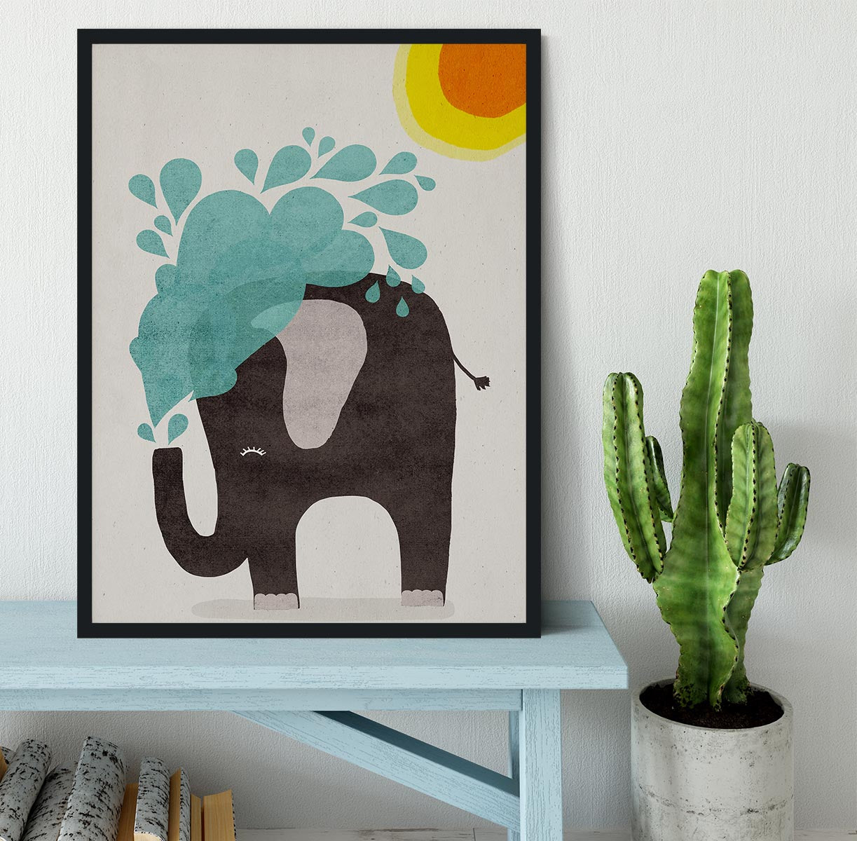 Funny elephant Framed Print - 1x - 2