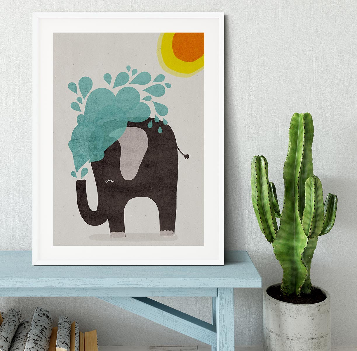 Funny elephant Framed Print - 1x - 5