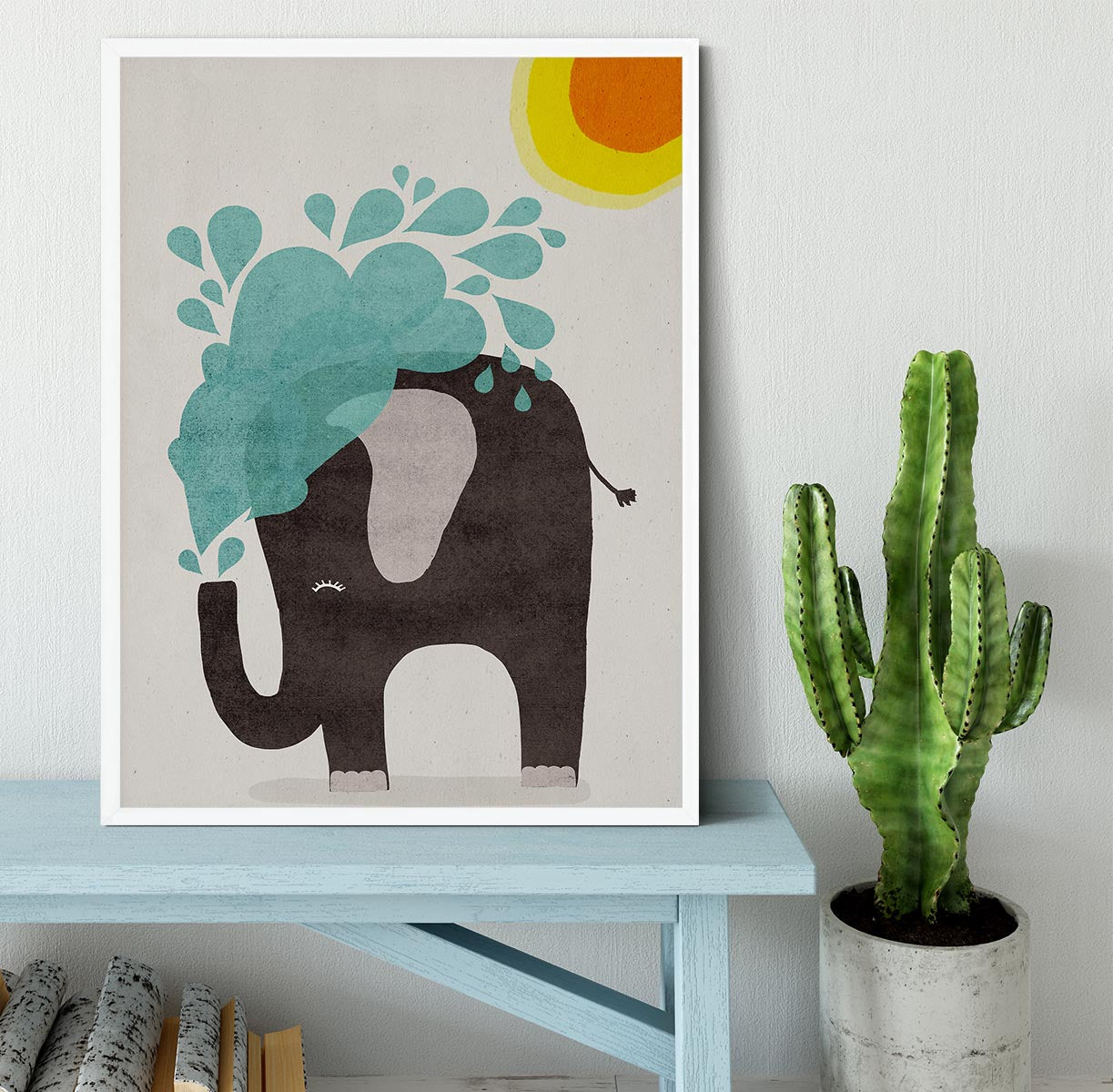 Funny elephant Framed Print - 1x -6