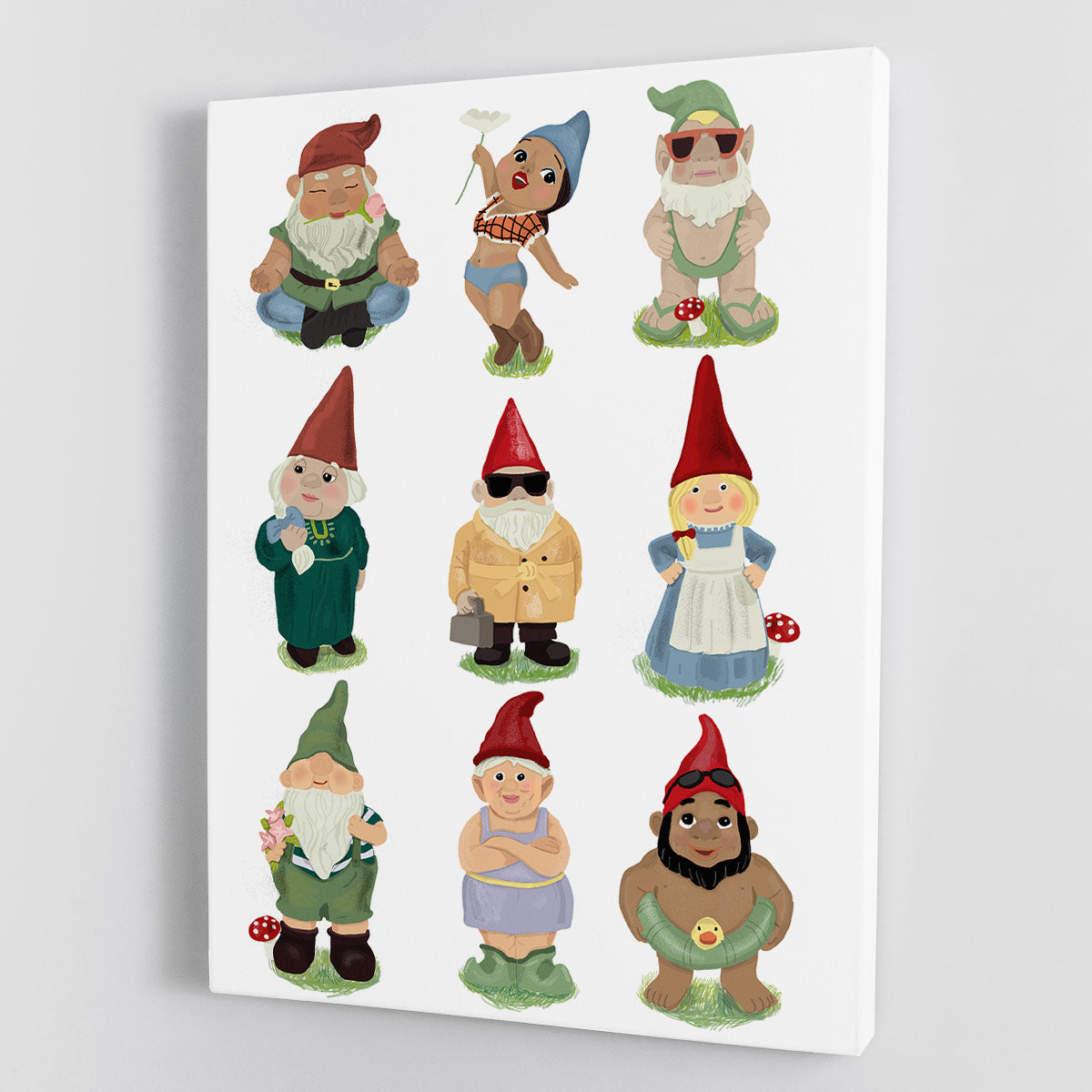 Garden Gnomes Canvas Print or Poster - 1x - 1