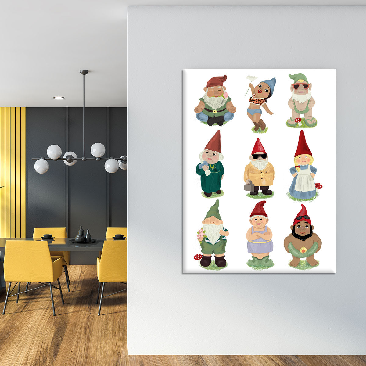 Garden Gnomes Canvas Print or Poster - 1x - 4