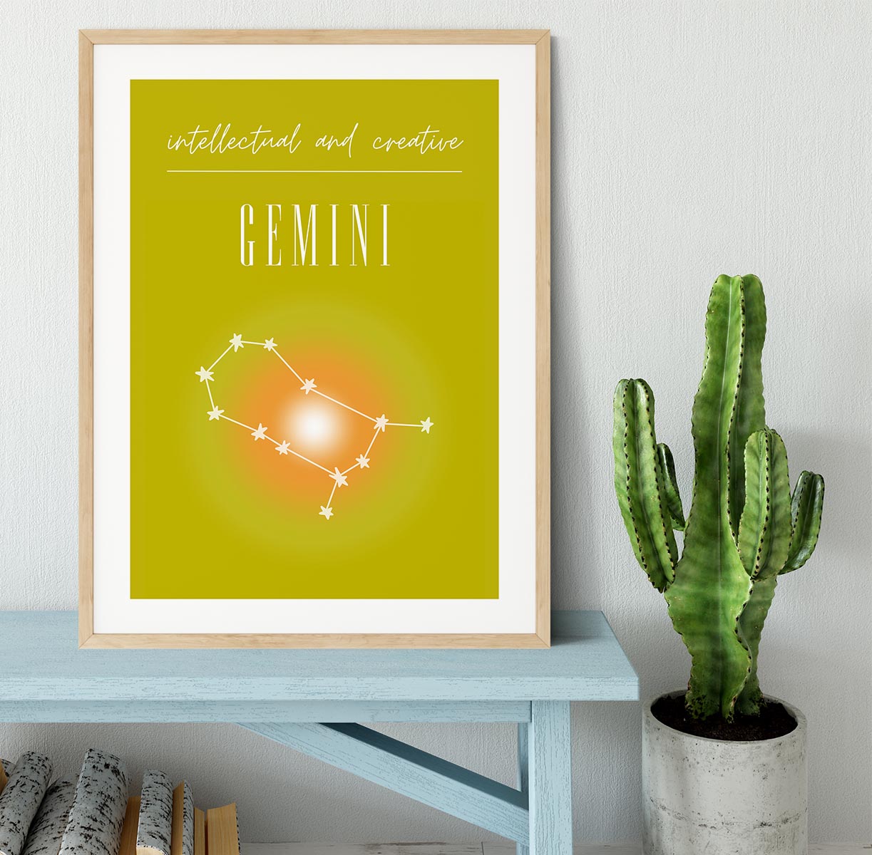 Gemini Zodiac Renewal Art Framed Print - Canvas Art Rocks - 3