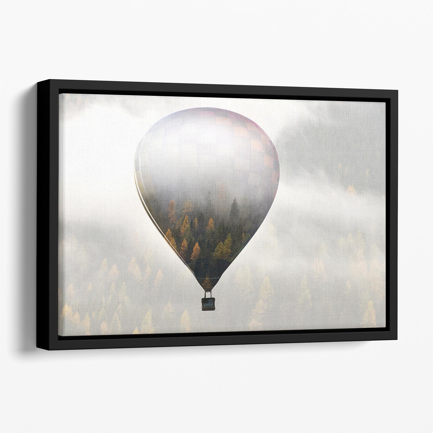 Get lost in the world Floating Framed Canvas - 1x - 1