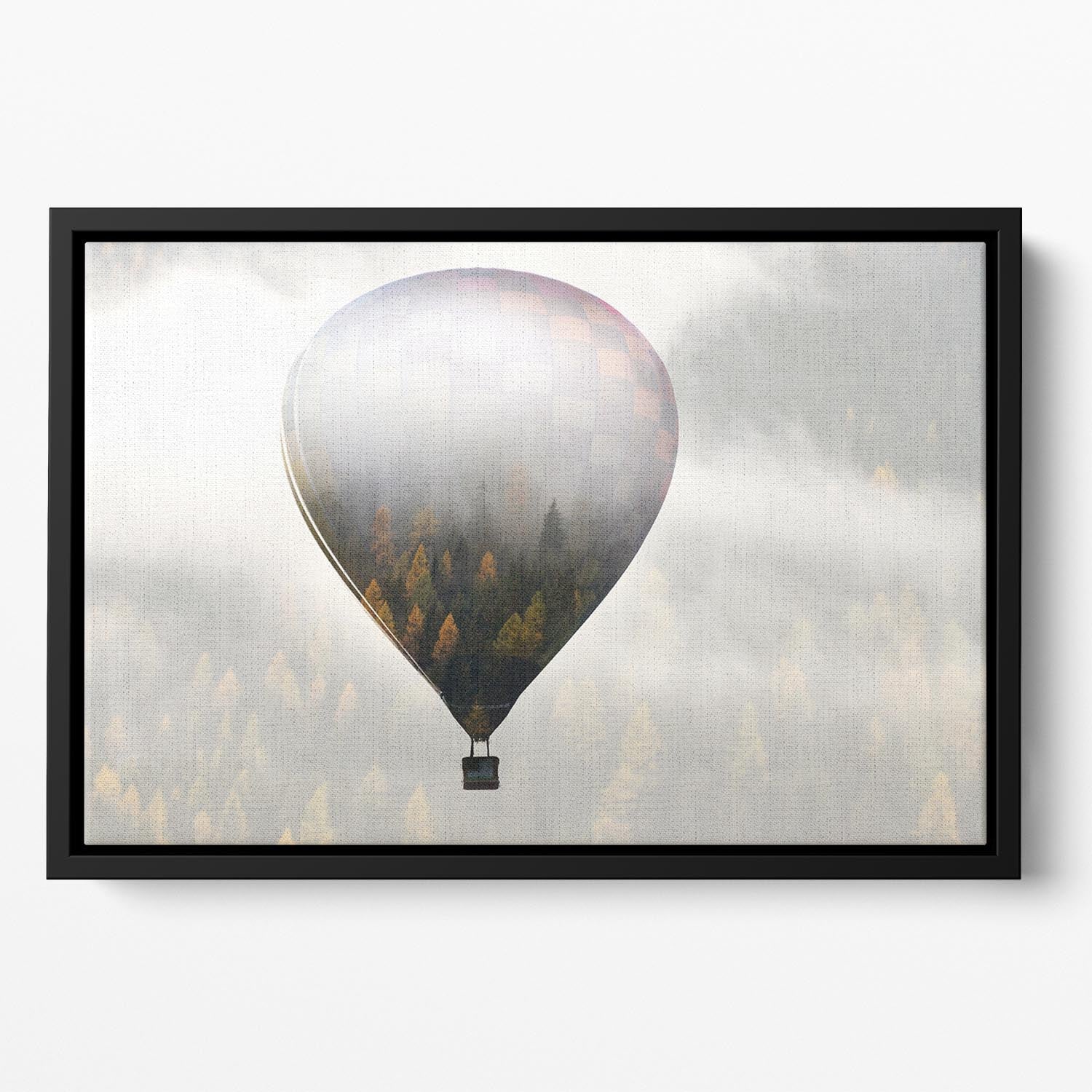 Get lost in the world Floating Framed Canvas - 1x - 2