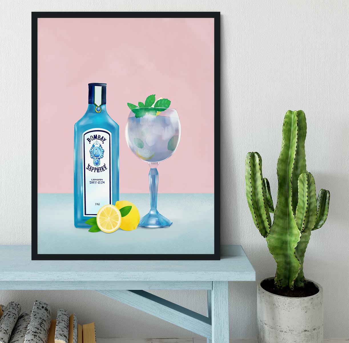 Gin Cocktail Framed Print - Canvas Art Rocks - 2