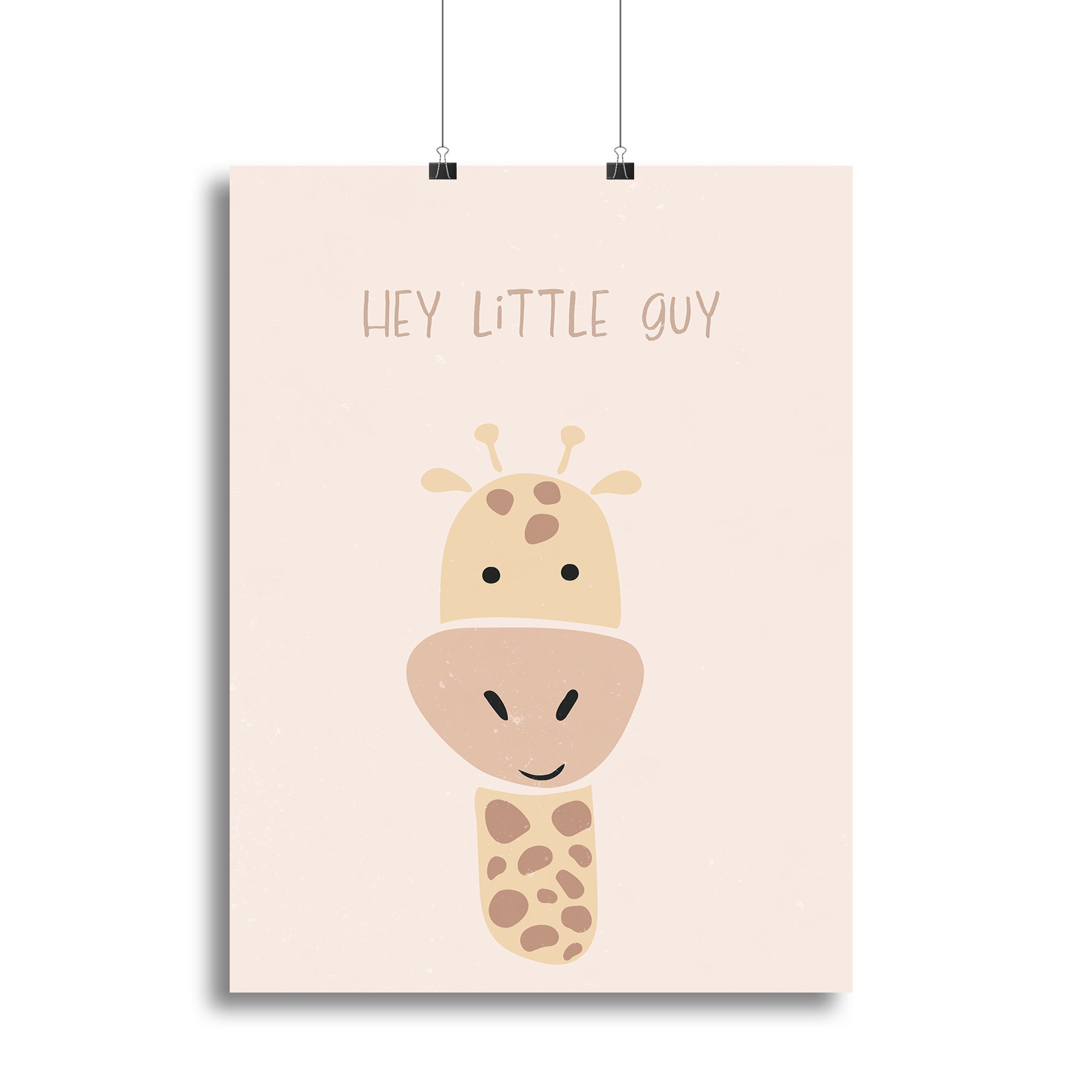 Giraffe nursery print Canvas Print or Poster - 1x - 2