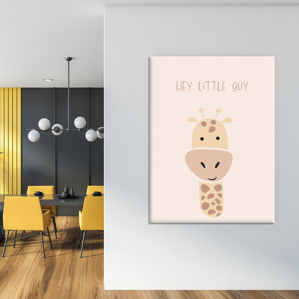 Giraffe nursery print Canvas Print or Poster - 1x - 4