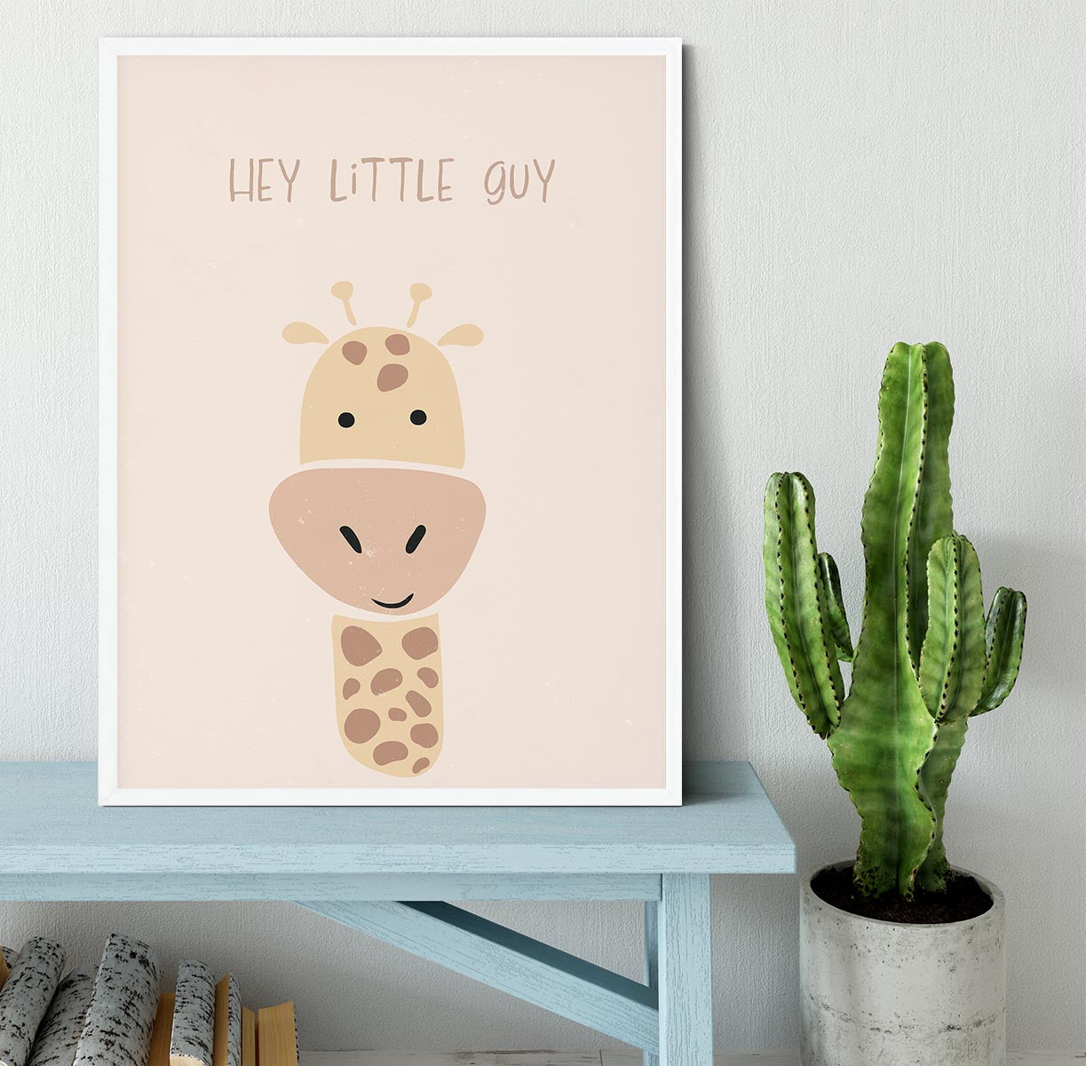 Giraffe nursery print Framed Print - 1x -6