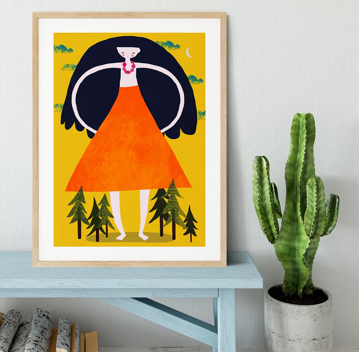 Girant Girl Framed Print - 1x - 3