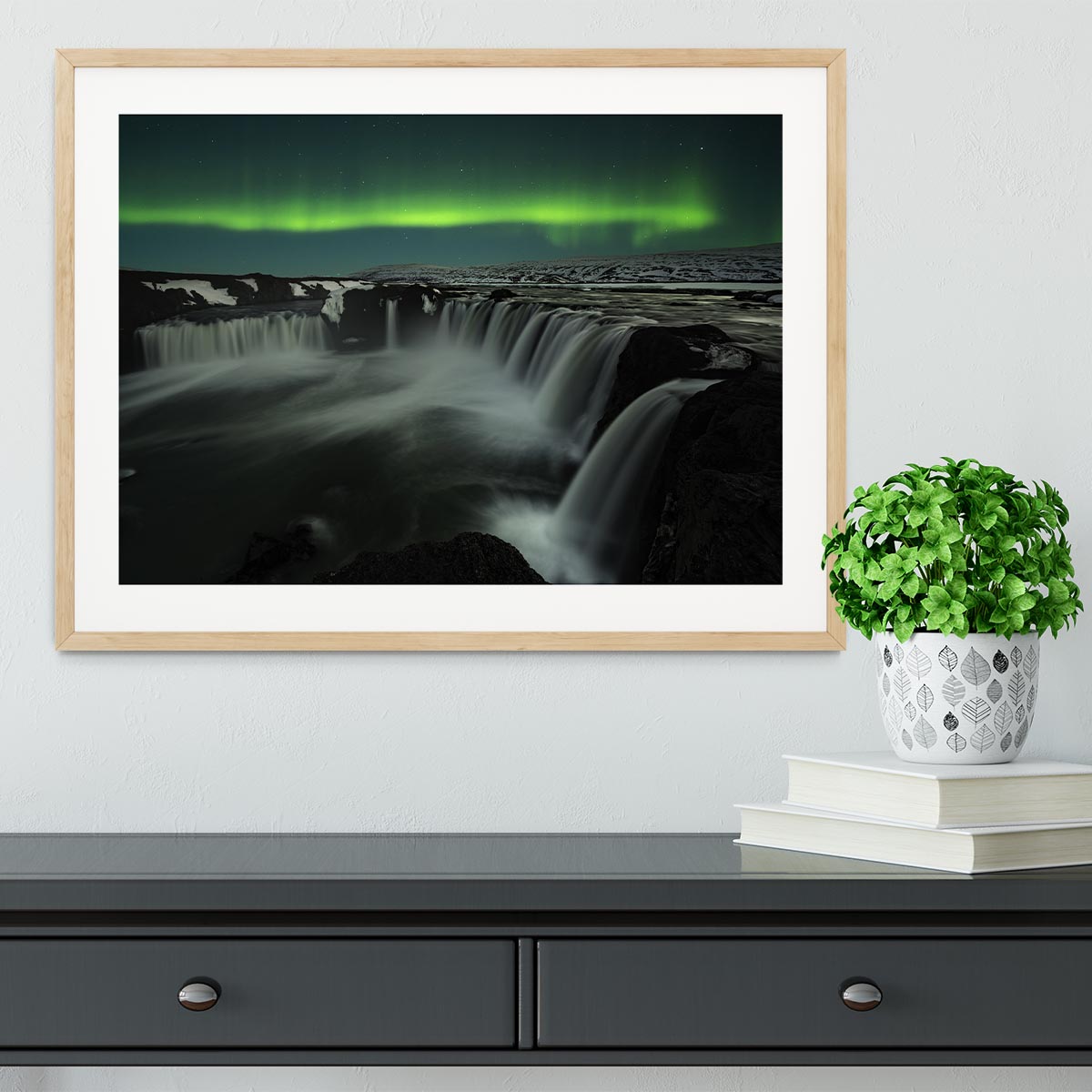 Godafoss Framed Print - Canvas Art Rocks - 3