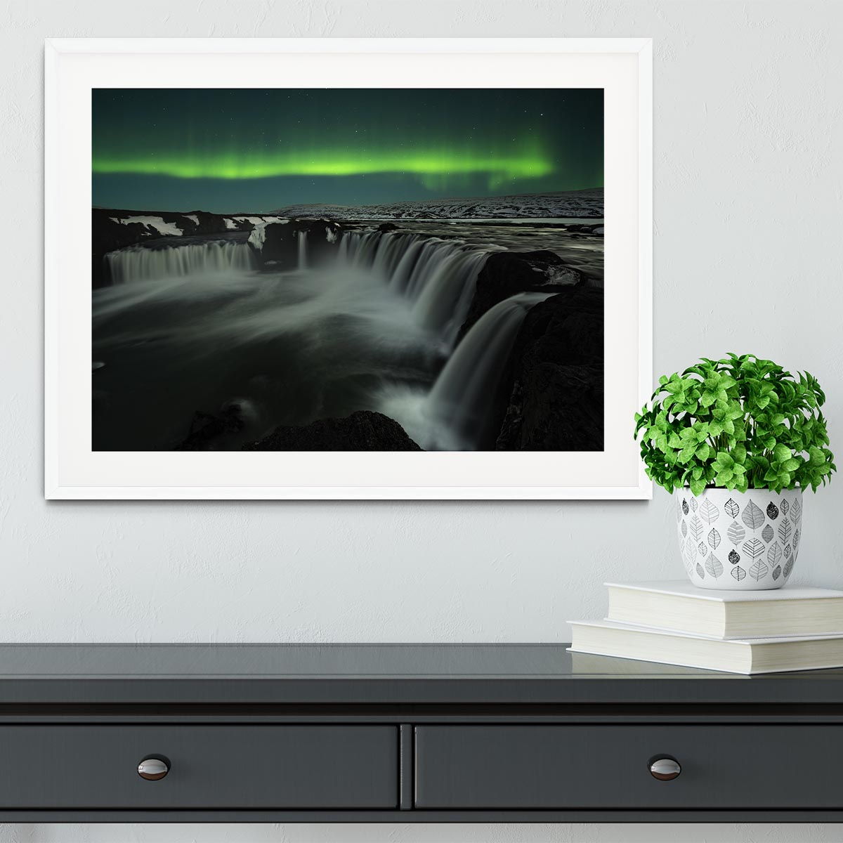 Godafoss Framed Print - Canvas Art Rocks - 5