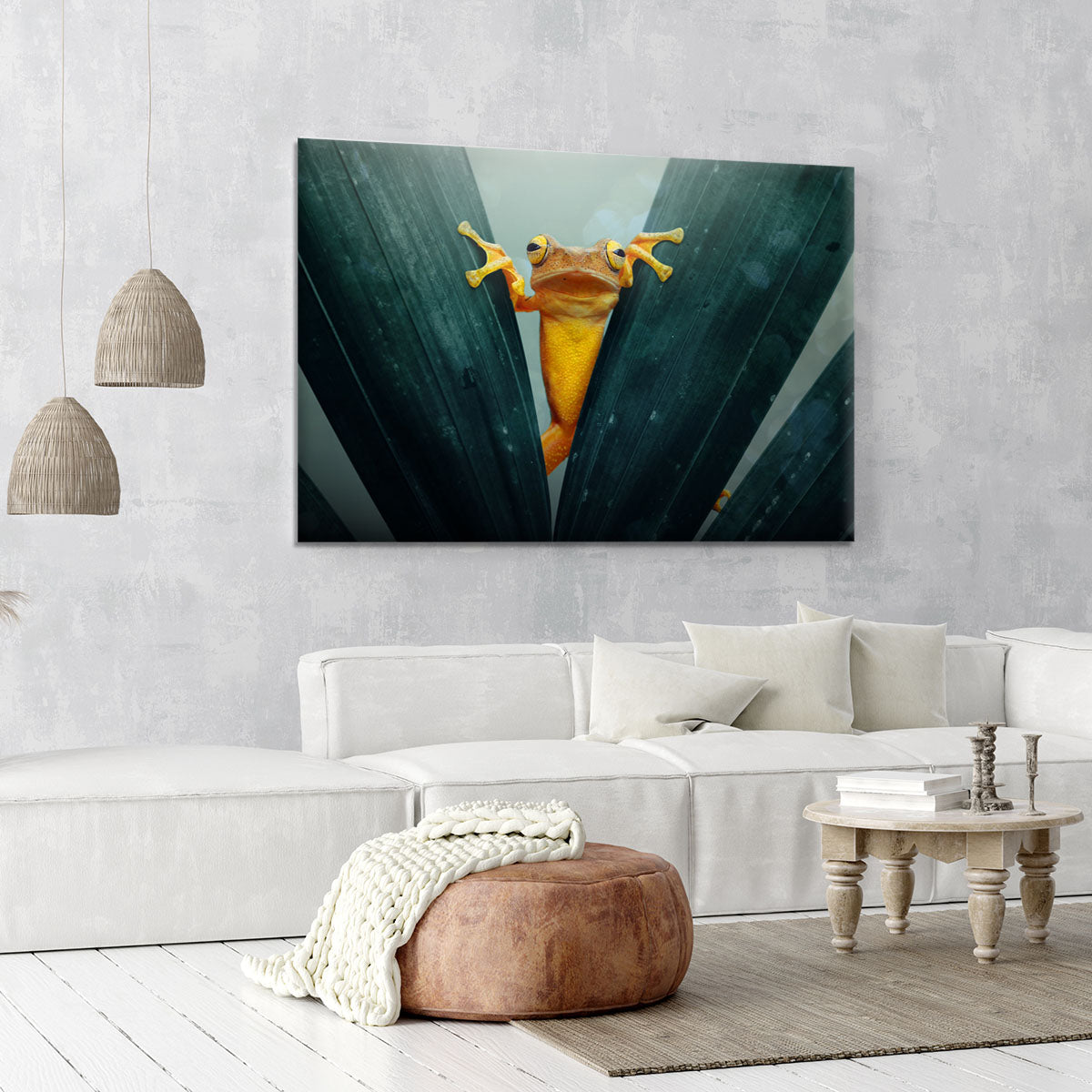 Gold Frog Canvas Print or Poster - 1x - 6