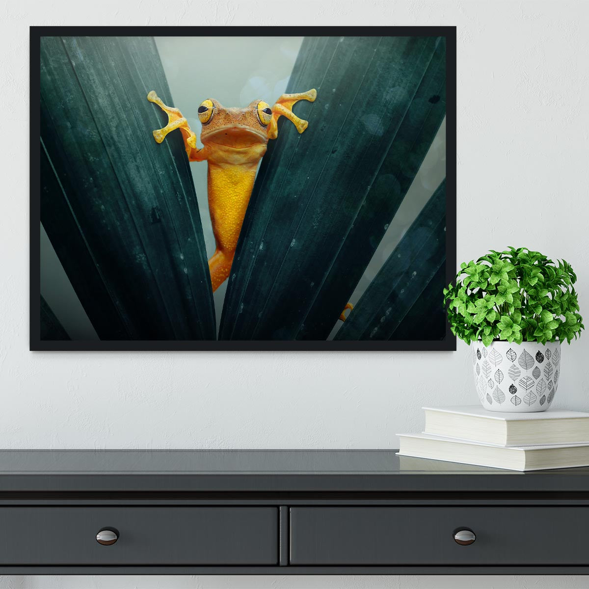 Gold Frog Framed Print - 1x - 2