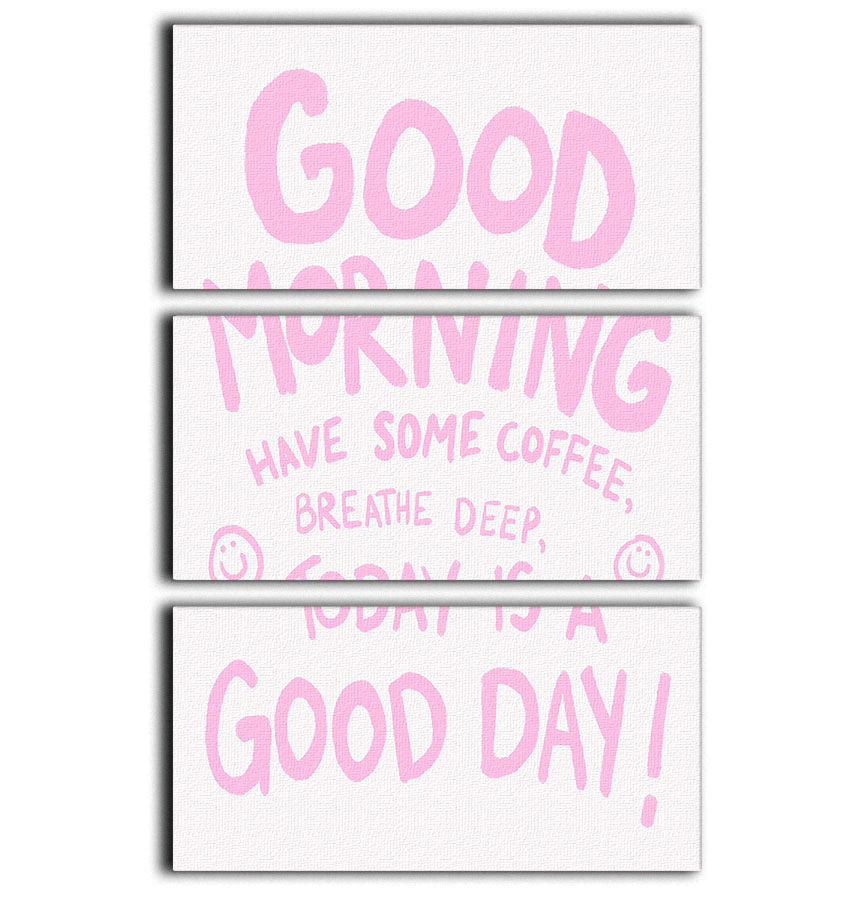 Good Morning 3 Split Panel Canvas Print - Canvas Art Rocks - 1