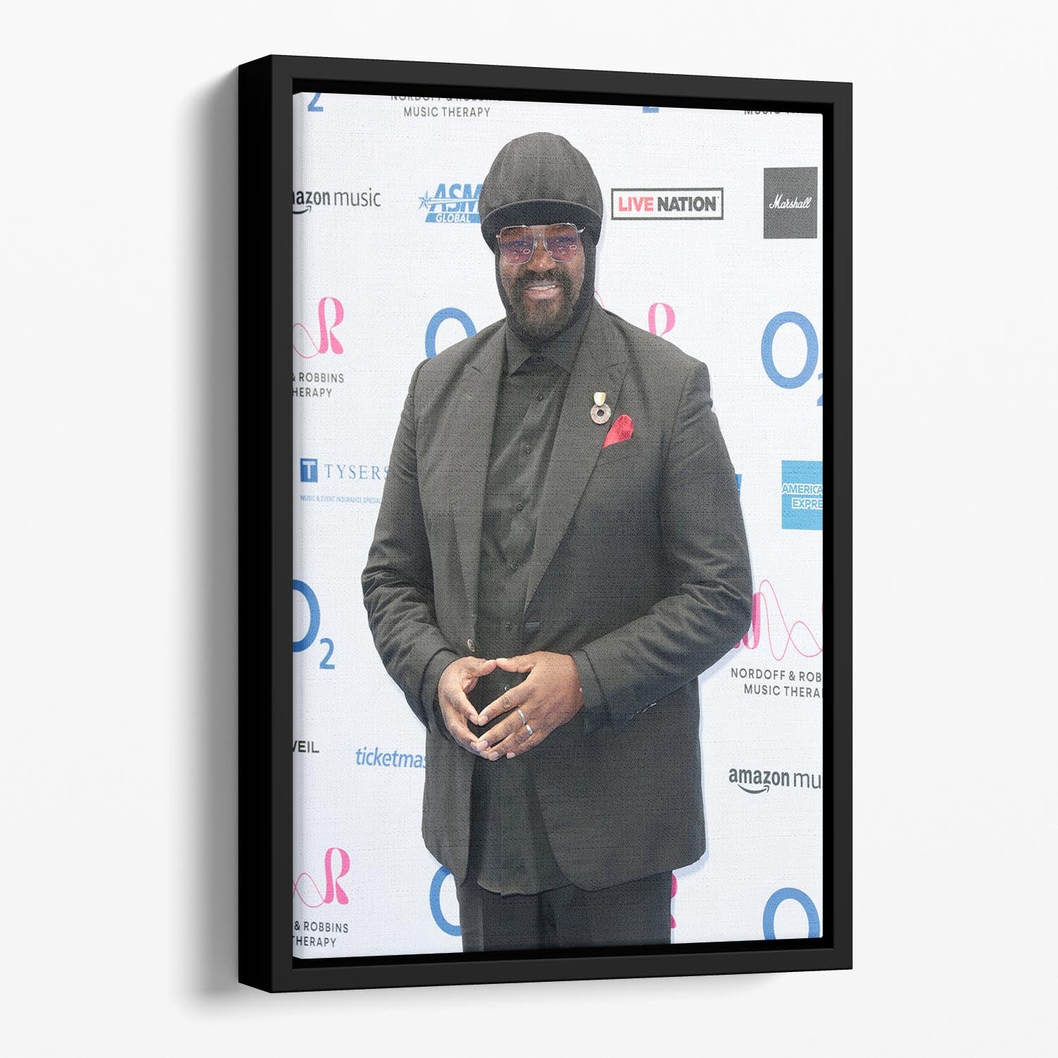 Gregory Porter Floating Framed Canvas - Canvas Art Rocks - 1