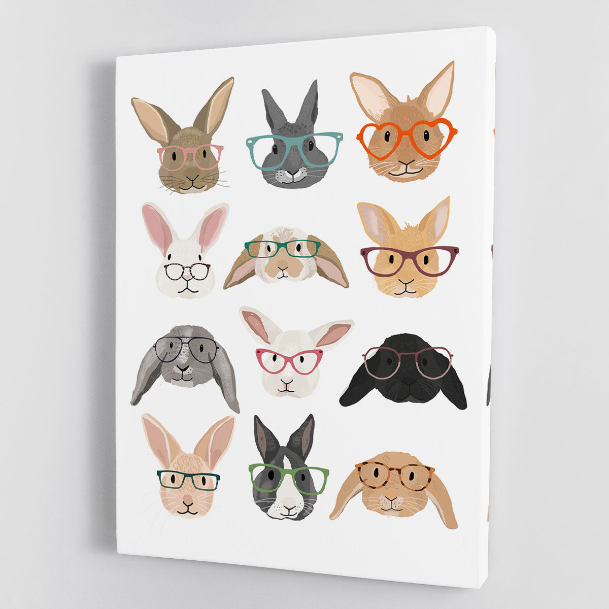 H Rabbits Canvas Print or Poster - 1x - 1