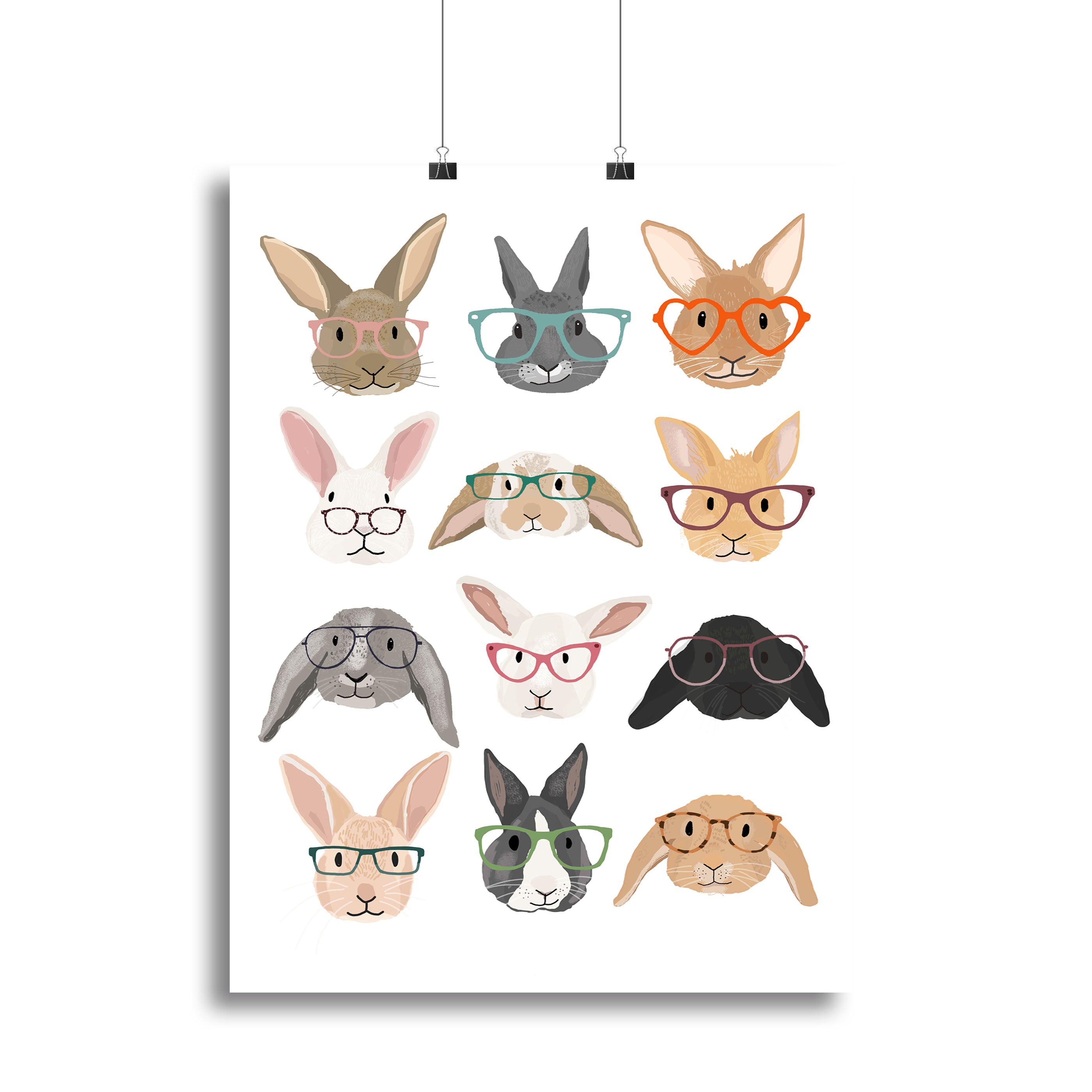 H Rabbits Canvas Print or Poster - 1x - 2