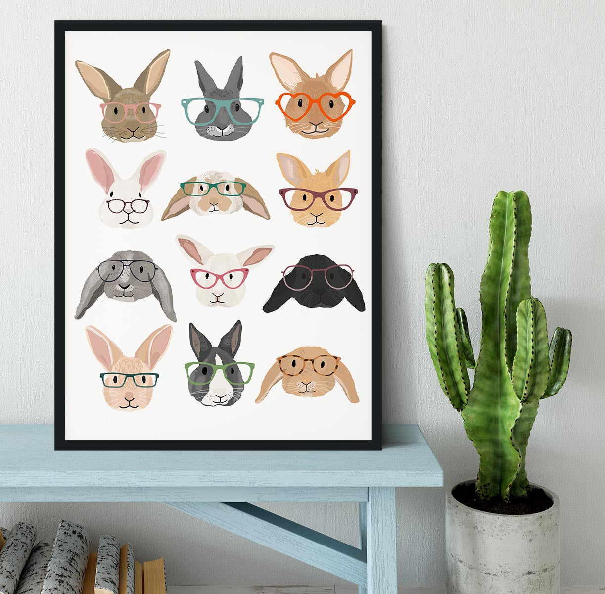 H Rabbits Framed Print - 1x - 2