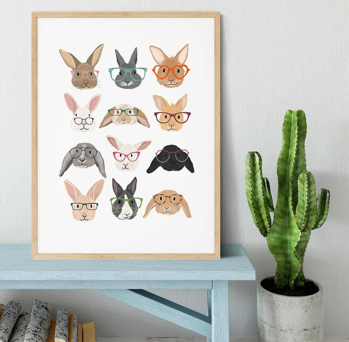 H Rabbits Framed Print - 1x - 3