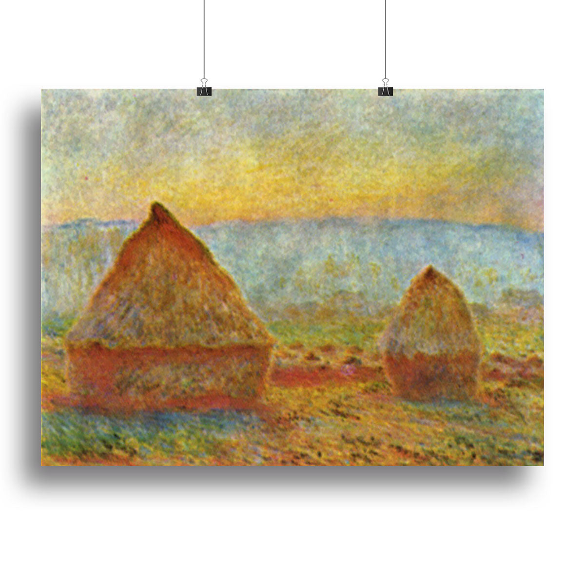 Haystack 1 by Monet Poster - Unframed