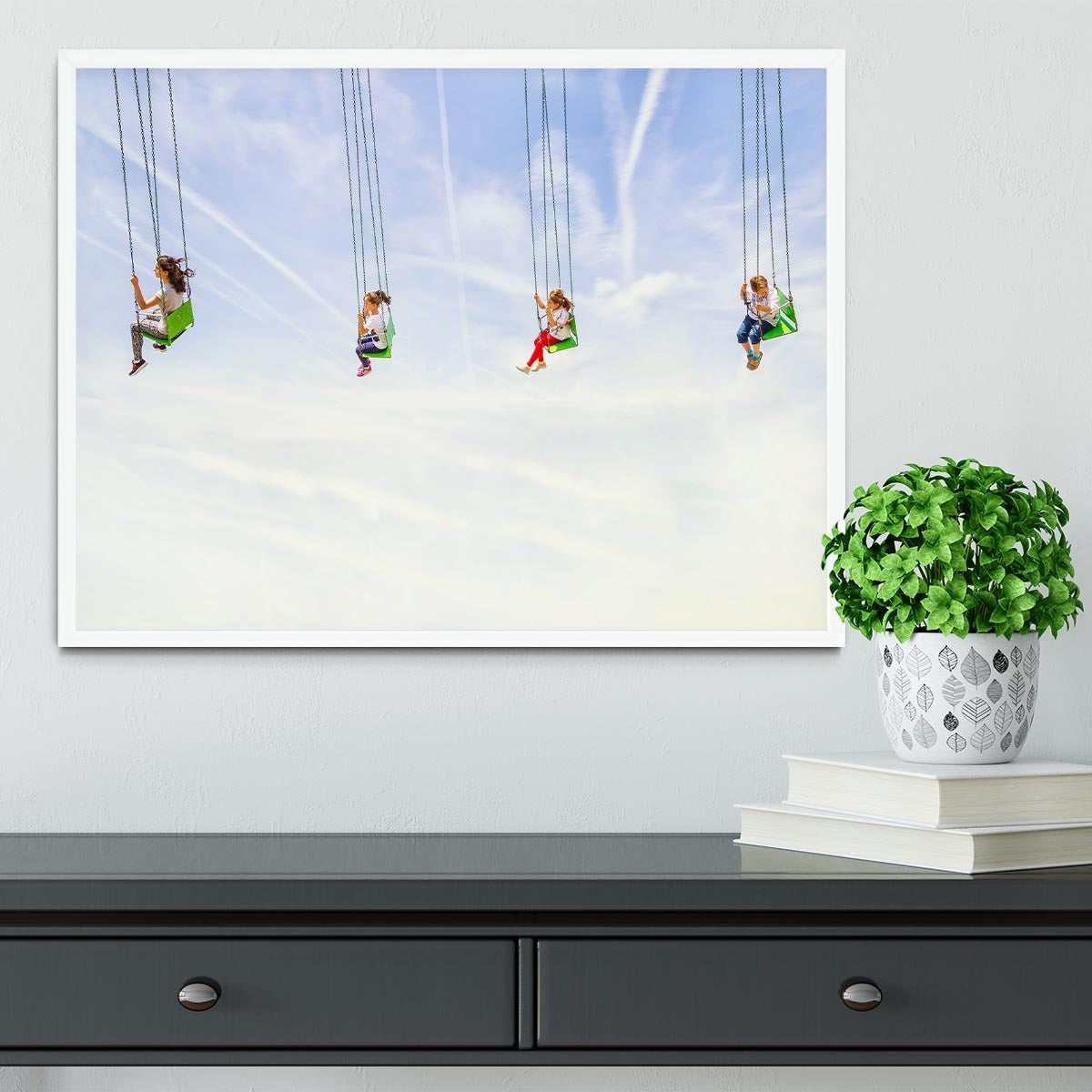 Heads in the clouds! Framed Print - 1x -6