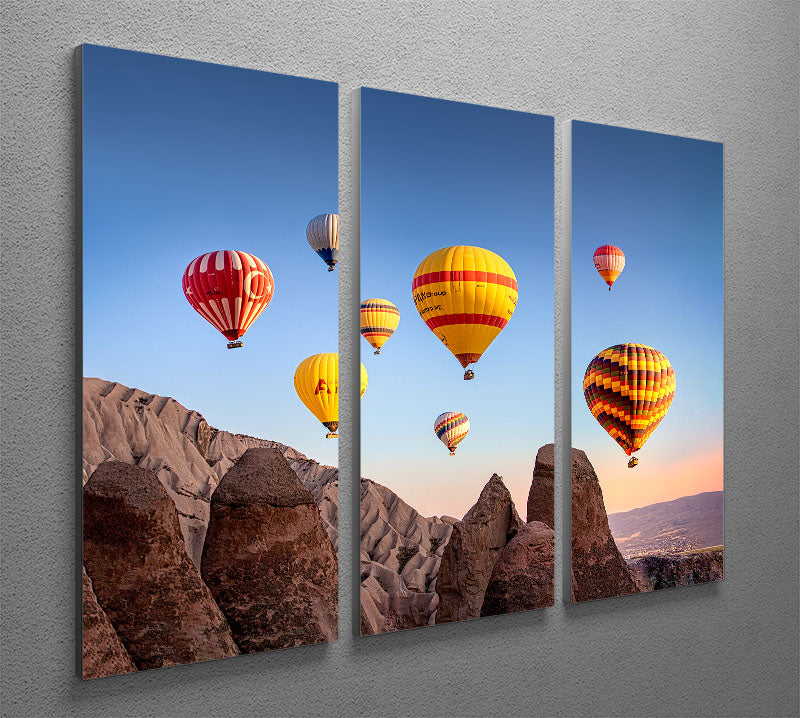 Hot Air Balloons 3 Split Panel Canvas Print - 1x - 2