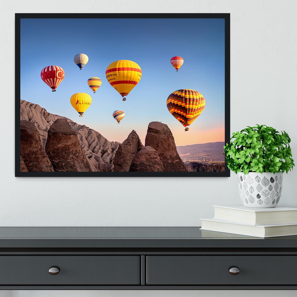 Hot Air Balloons Framed Print - 1x - 2