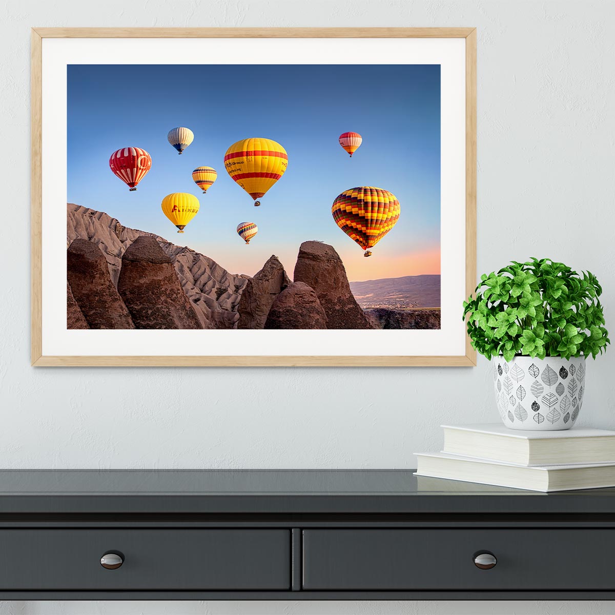 Hot Air Balloons Framed Print - 1x - 3