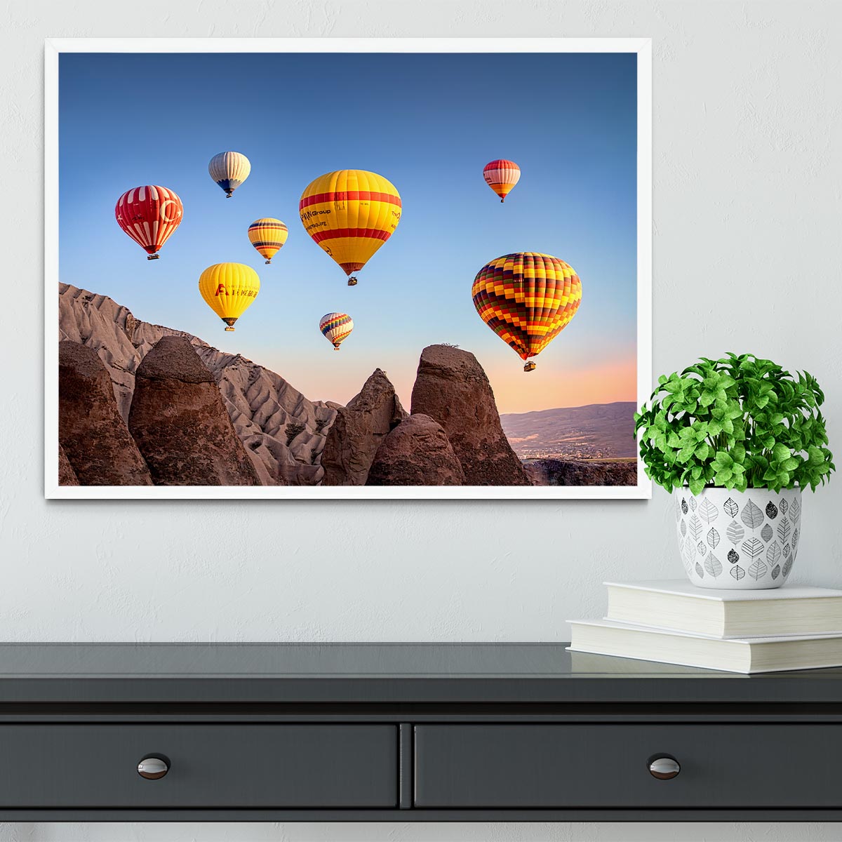 Hot Air Balloons Framed Print - 1x -6