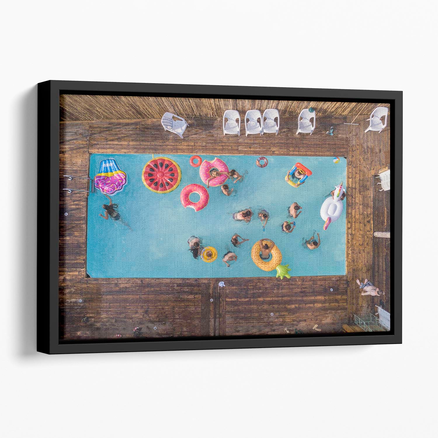 Hymn for the weekend Floating Framed Canvas - 1x - 1