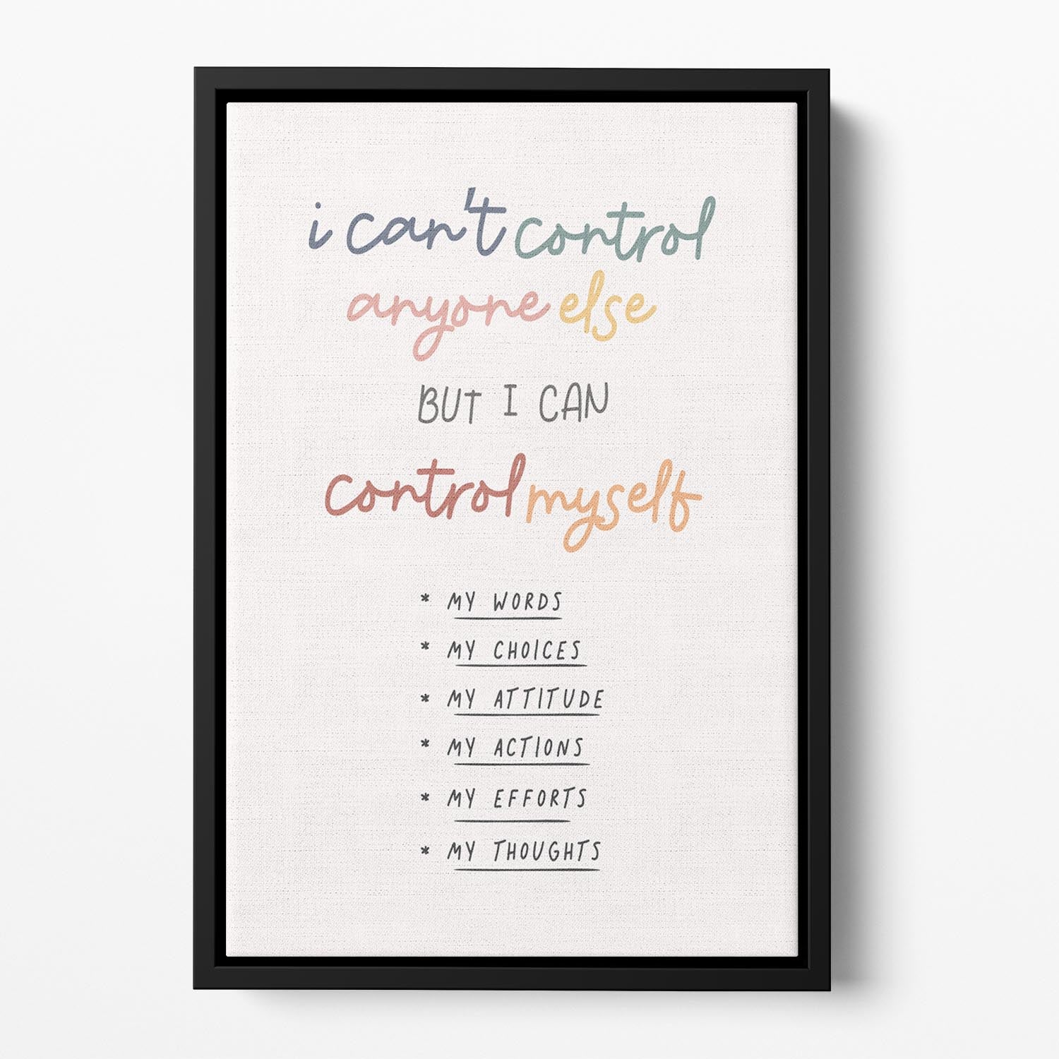 I Can Control Myself Floating Framed Canvas - Canvas Art Rocks - 2