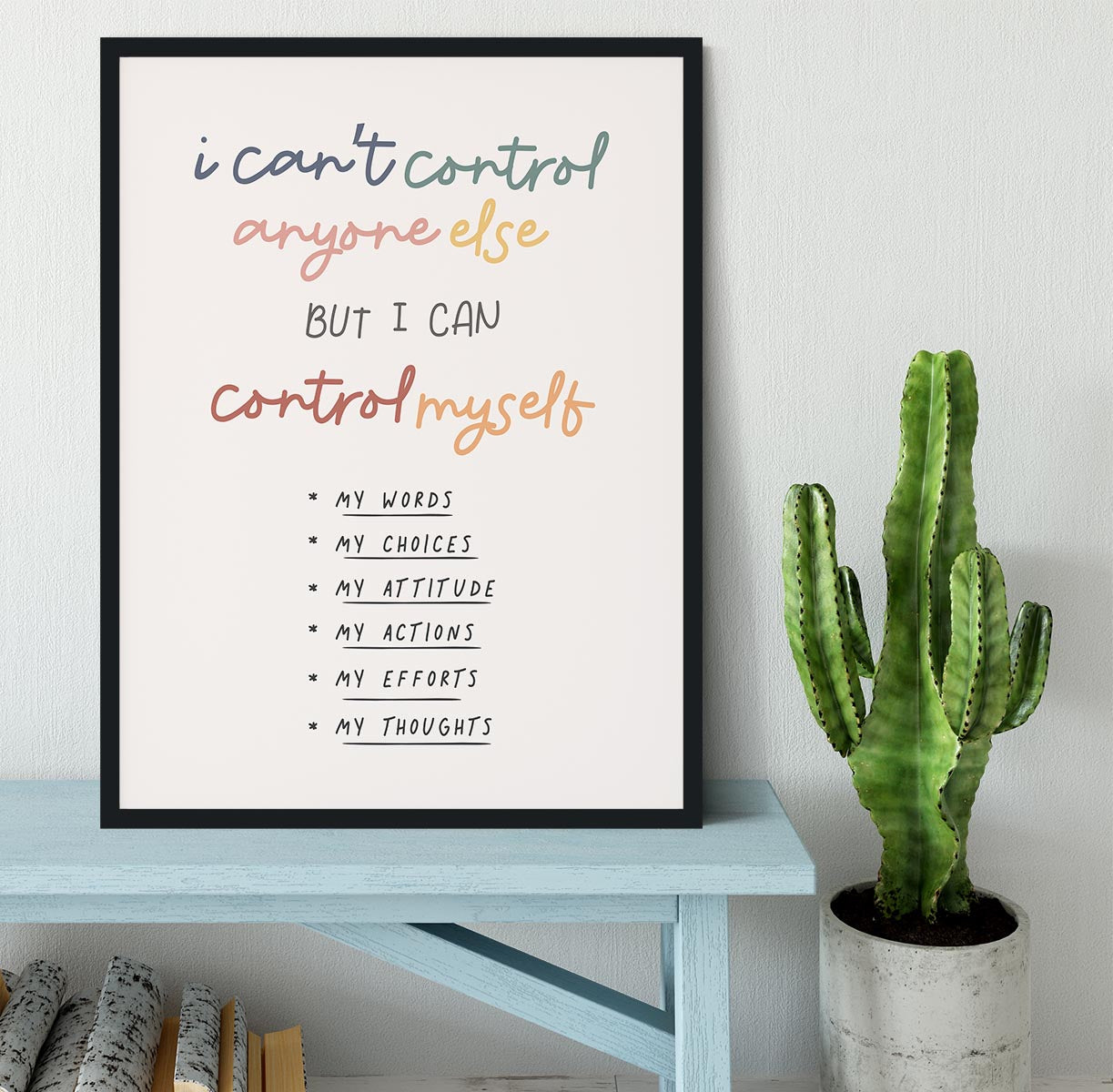 I Can Control Myself Framed Print - Canvas Art Rocks - 2