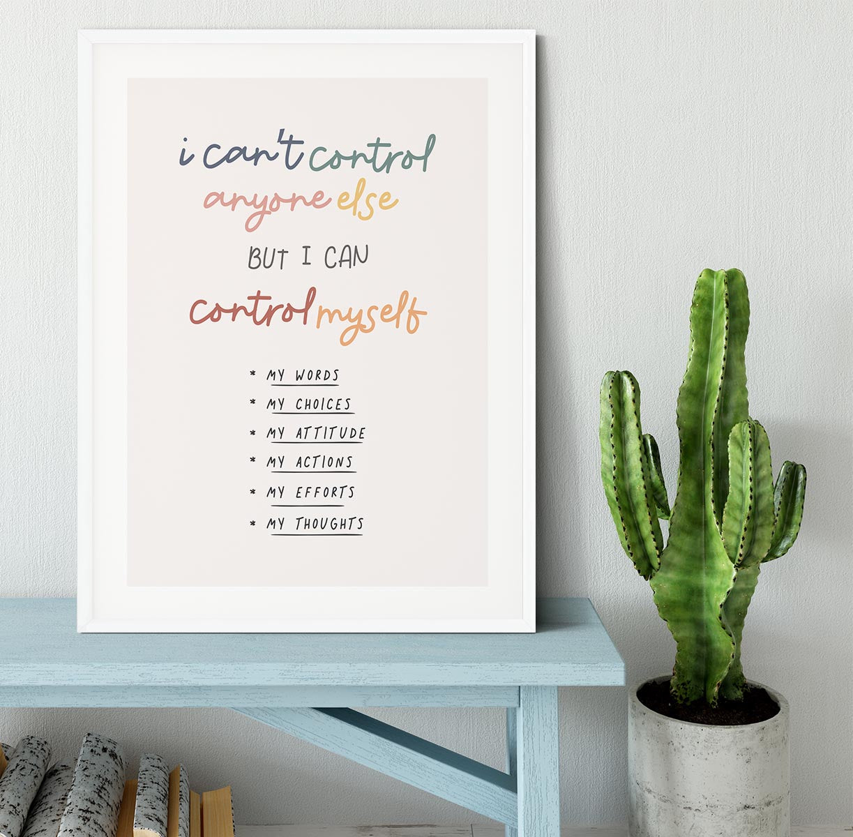 I Can Control Myself Framed Print - Canvas Art Rocks - 5