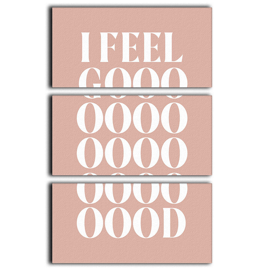 I Feel Good 3 Split Panel Canvas Print - Canvas Art Rocks - 1