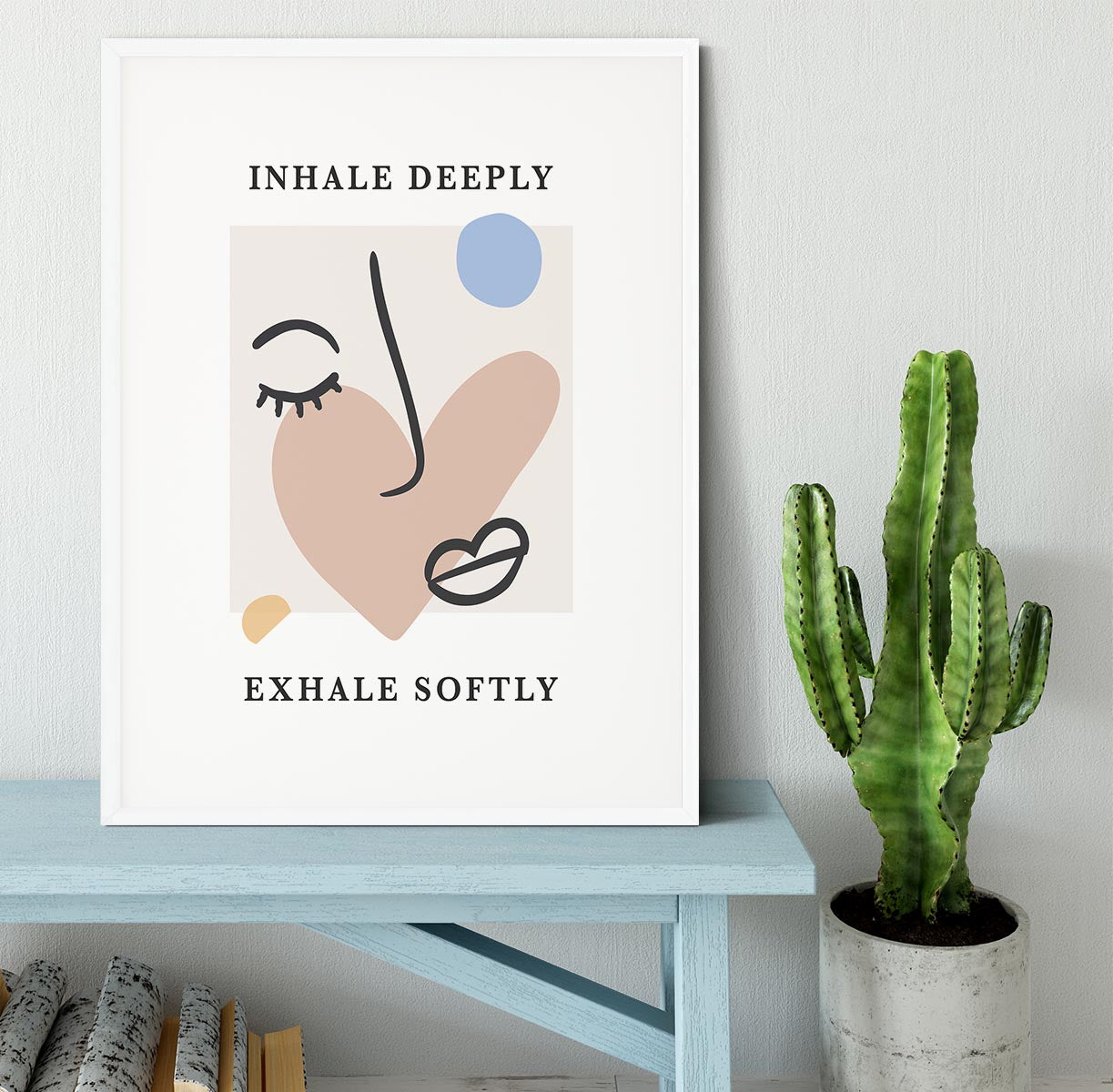 Inhale Deep Exhale Softly Framed Print - Canvas Art Rocks - 5