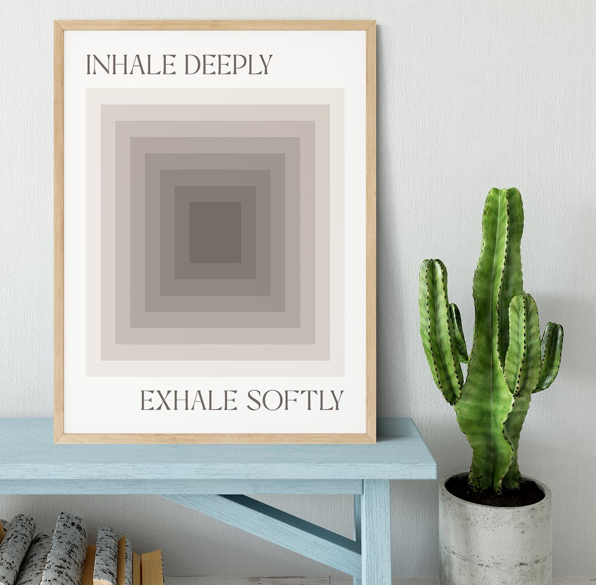 Inhale Deeply Framed Print - Canvas Art Rocks - 4