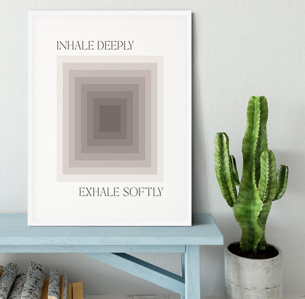 Inhale Deeply Framed Print - Canvas Art Rocks - 5