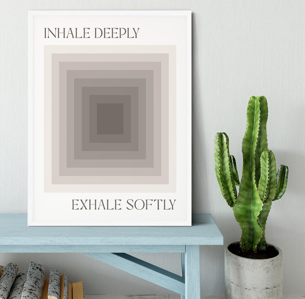 Inhale Deeply Framed Print - Canvas Art Rocks -6