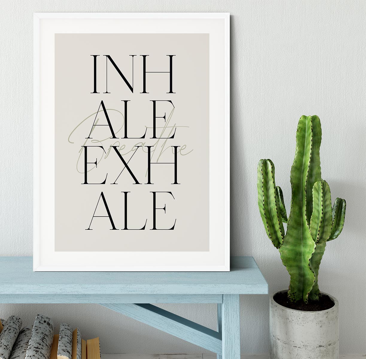 Inhale Exhale Breath Framed Print - Canvas Art Rocks - 5