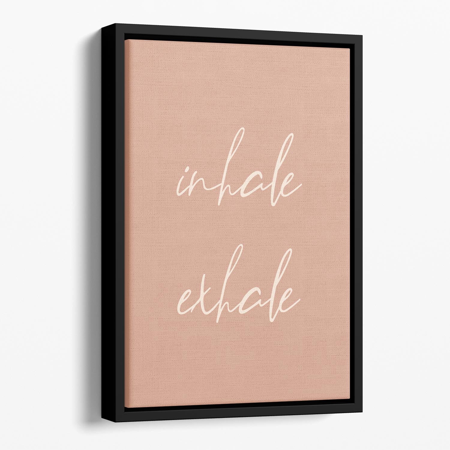 Inhale Exhale Floating Framed Canvas - Canvas Art Rocks - 1