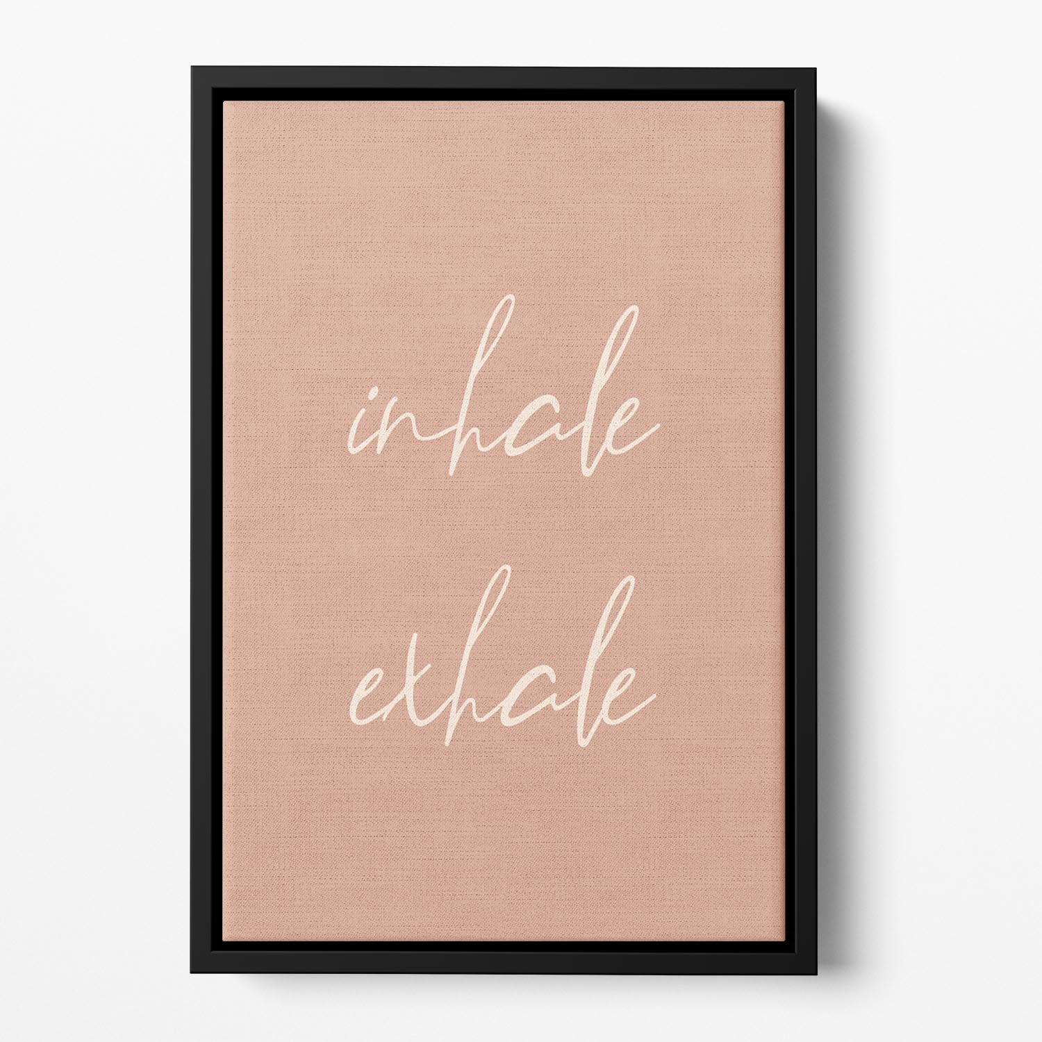 Inhale Exhale Floating Framed Canvas - Canvas Art Rocks - 2