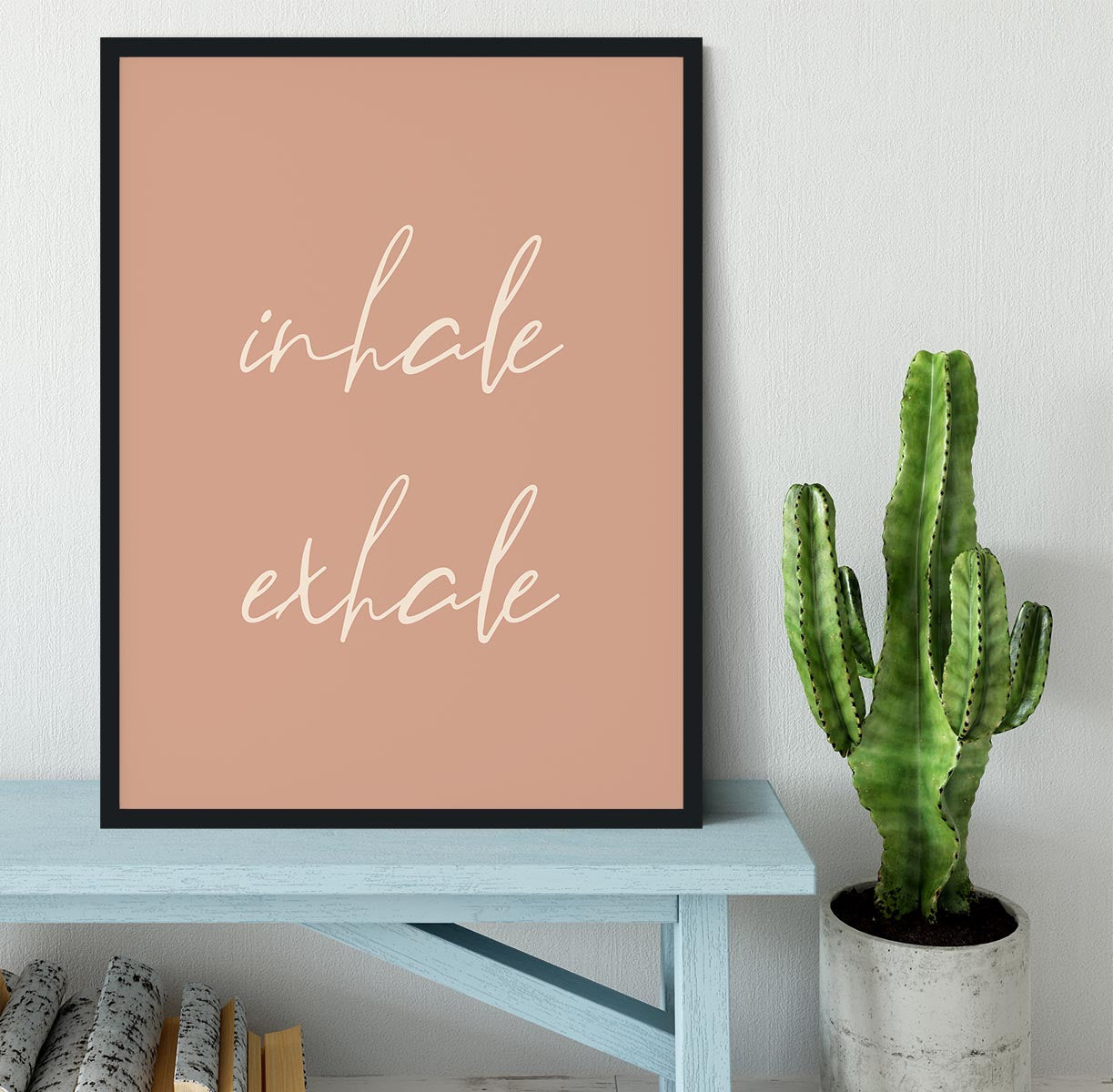 Inhale Exhale Framed Print - Canvas Art Rocks - 2